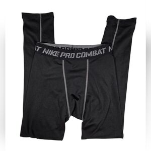 Nike Pro Combat Dri-Fit Hyperwarm Compression Athletic Leggings Boys sz L - NWT